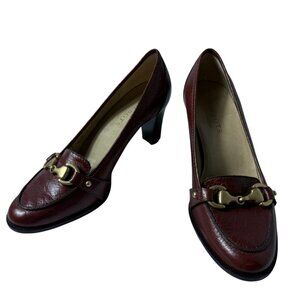 Talbots Burgundy Leather Heels – Size 7B